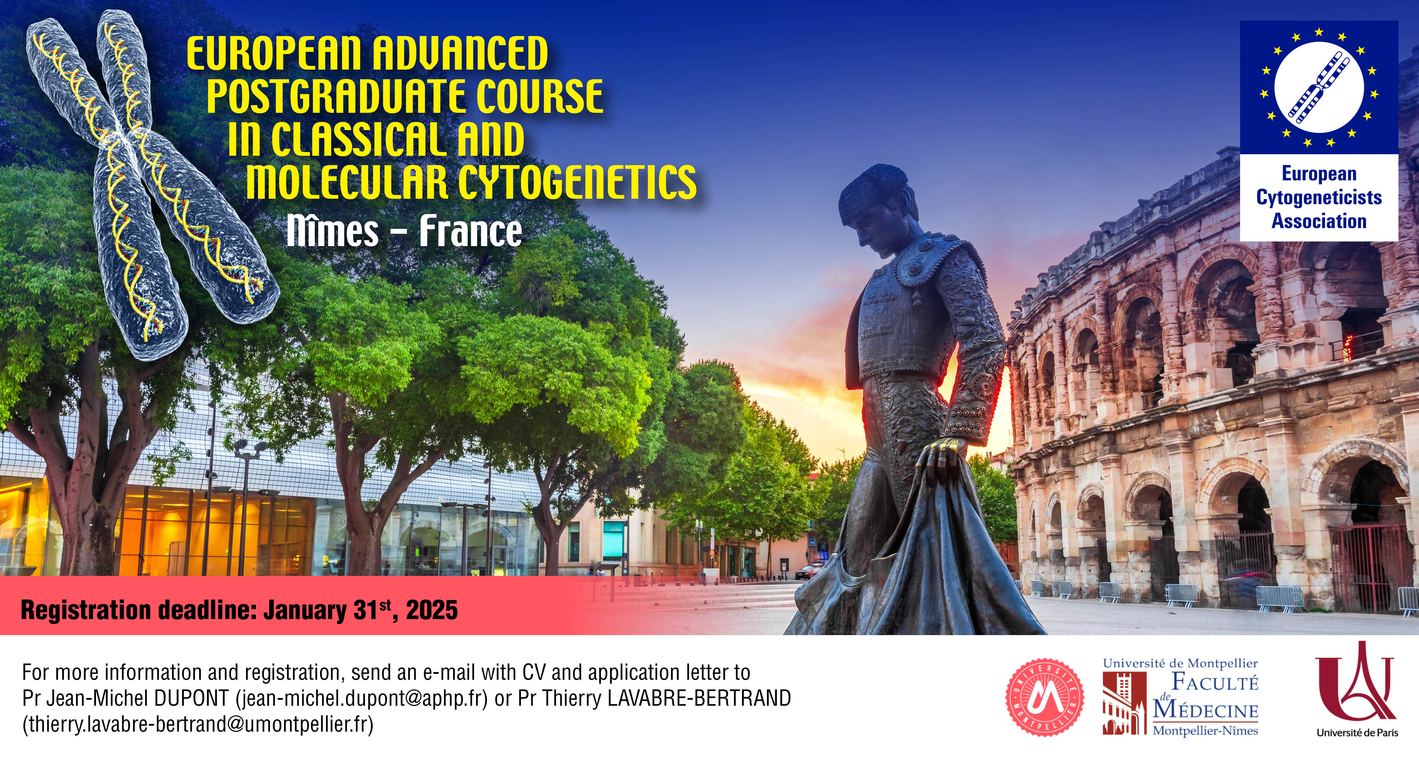 European Advanced Postgraduate Course in Classical and Molecular Cytogenetics 2025